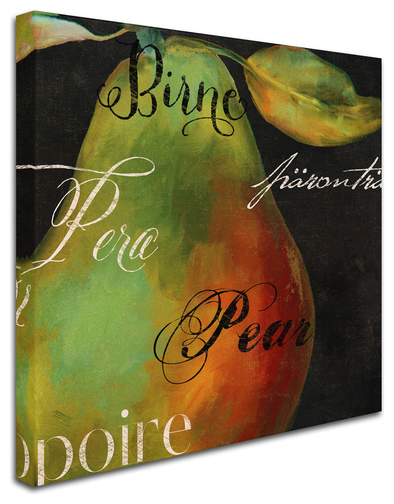 Color Bakery 'Painted Pear I' Canvas Art, 24"x24"