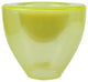 6" Green Torchiere Votive Candleholder With Wax Candle, Green