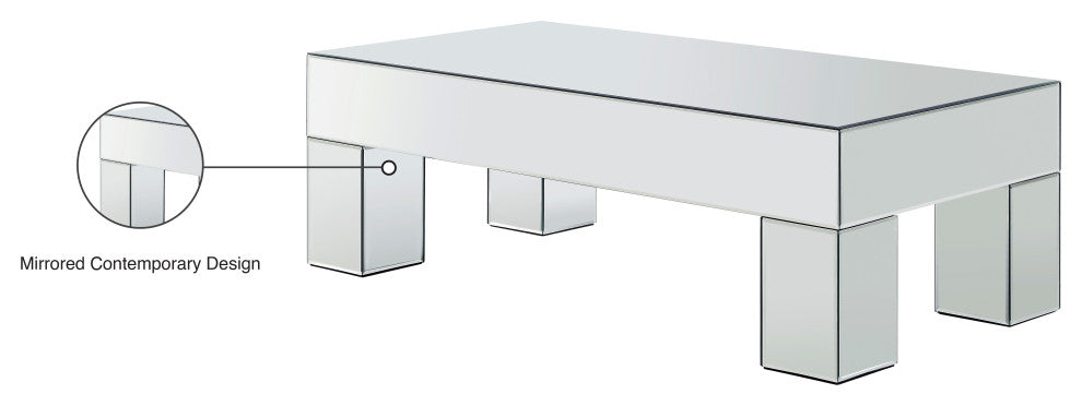 Lainy Mirrored Coffee Table