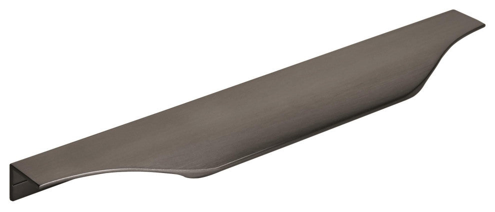Amerock Aloft Cabinet Edge Pull, Black Chrome, 8-9/16" Center-to-Center
