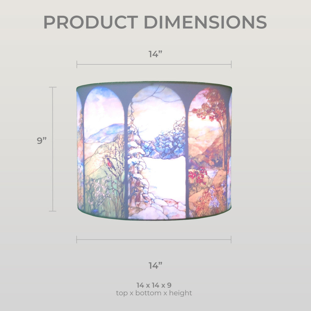 Royal Designs Modern Trendy Decorative 2-Sided Silhouette Hardback Lampshade, Fo