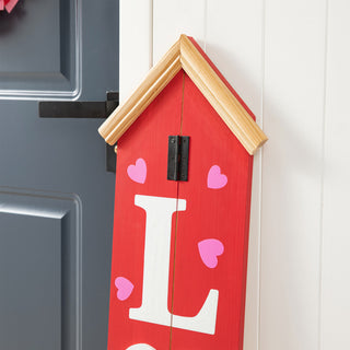 42"H Valentine"˜s Wooden Porch Decor