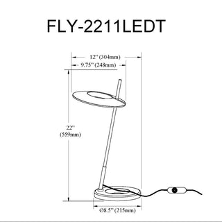 Finley Table Lamp, 11W, Aged Brass