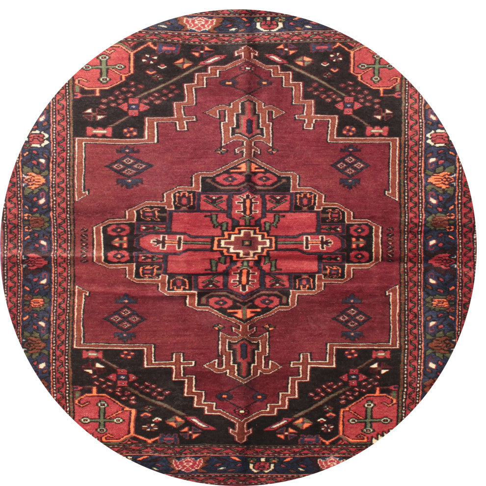 Ahgly Company Indoor Round Traditional Area Rugs, 4' Round
