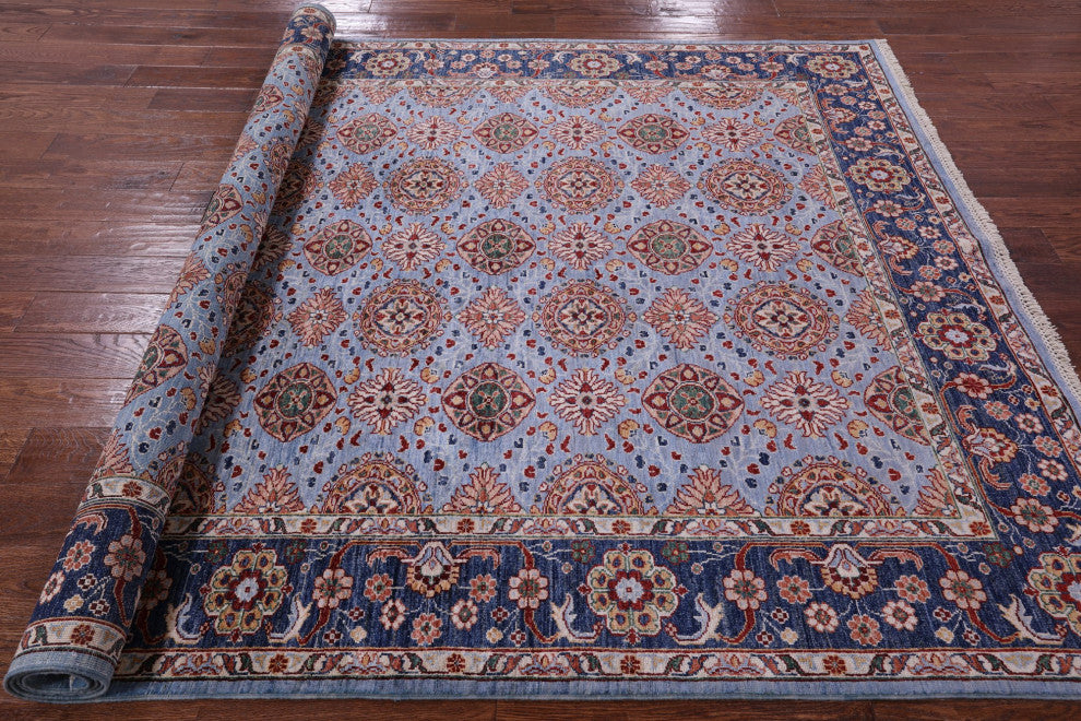 Persian Tabriz Hand-Knotted Wool Rug 6' 10" X 9' 11" Q11298