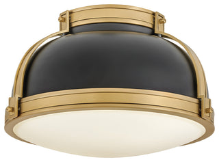 Hinkley Barton Medium Flush Mount, Black