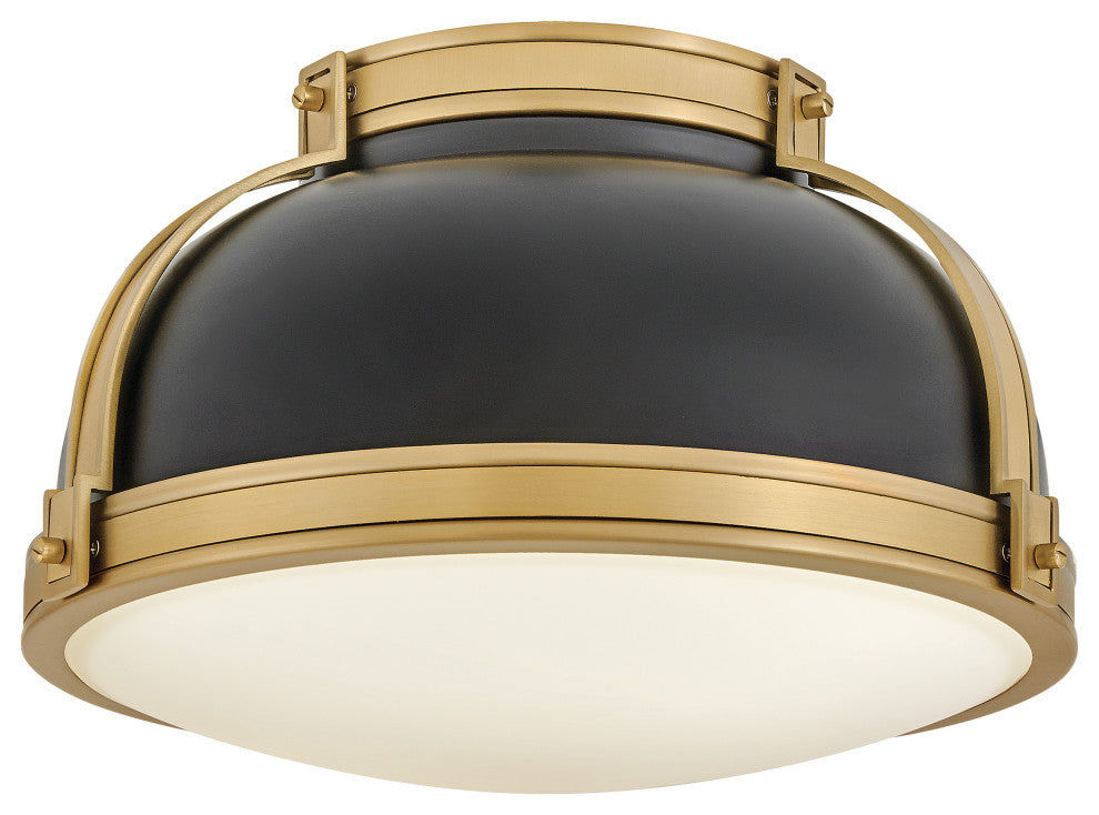 Hinkley Barton Medium Flush Mount, Black