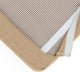 Cannes 5 Piece Sunbrella Outdoor Patio Club Chair and Ottoman Set, Beige
