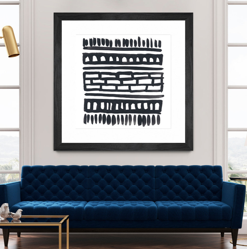 "Weft III" Matted and Framed, 36" X 36"