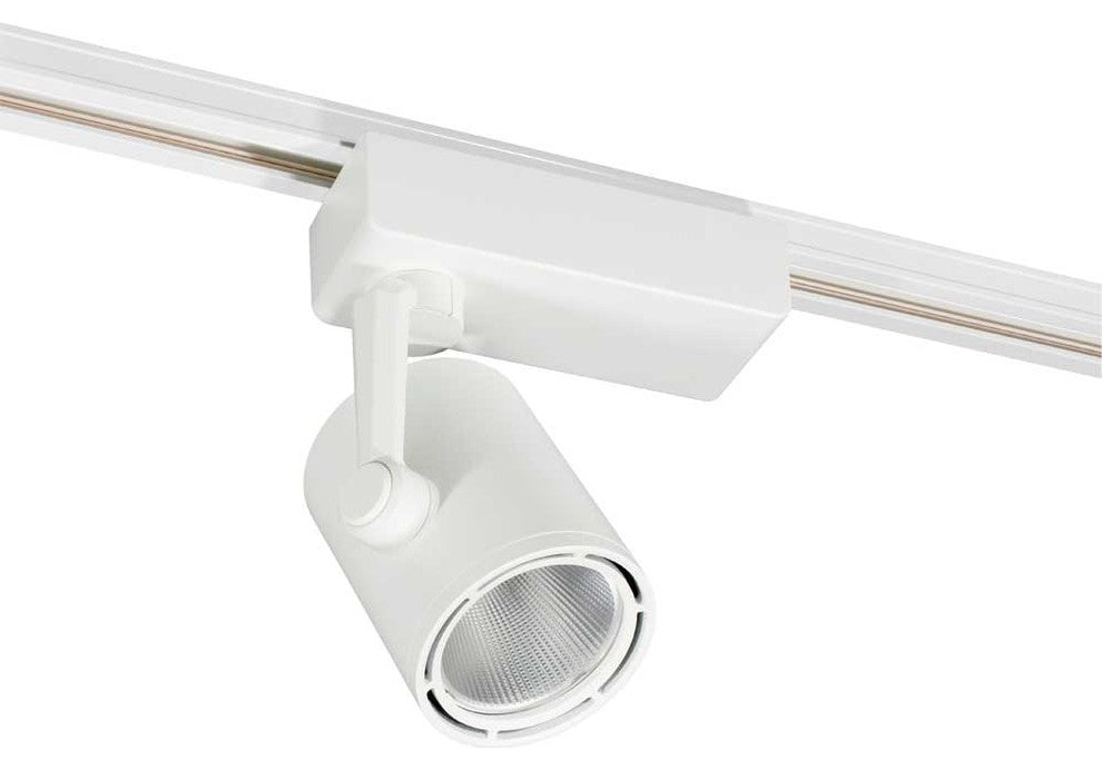 JESCO 1-Light COB LED H Track Head Fixture 20 Degree Beam Angle 3000K, White