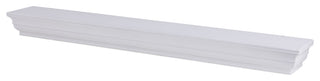 Dogberry Collections Shaker Wood Mantel, White, 60"
