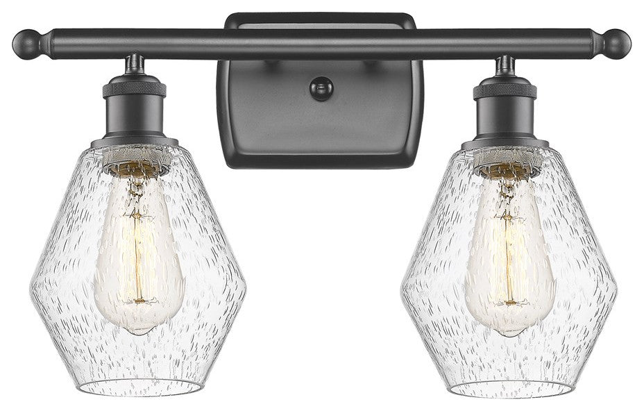 Innovations 516-2W-OB-G654-6-LED 2-Light Bath Vanity Light, Oil Rubbed Bronze