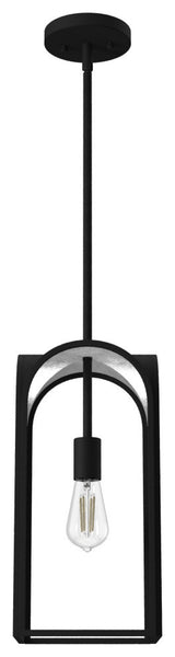 Hunter Dukestown Natural Iron, Silver Leaf 1 Light Mini Pendant Ceiling