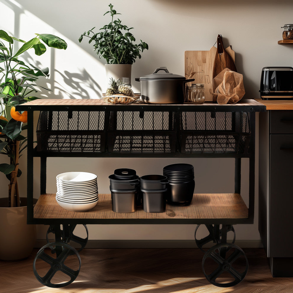 Mango Wood Cart