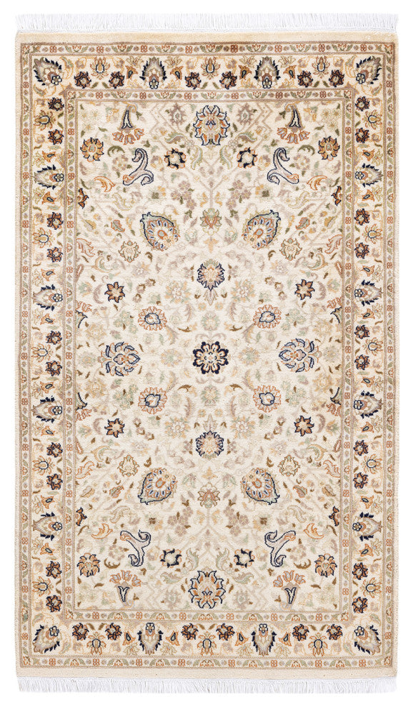 Mogul, One-of-a-Kind Hand-Knotted Area Rug Ivory, 3' 0" x 4' 10"