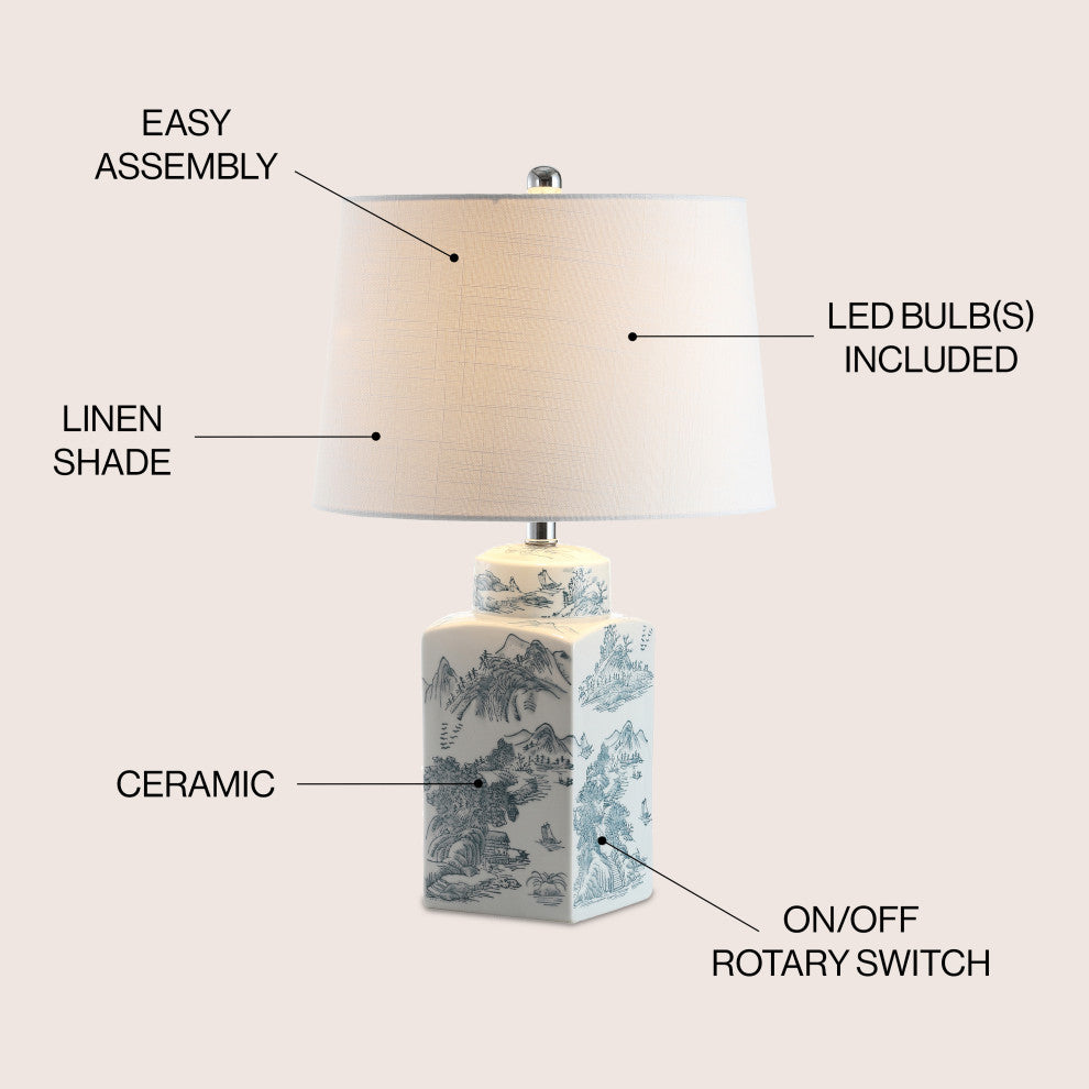 Audrey Chinoiserie LED Table Lamp