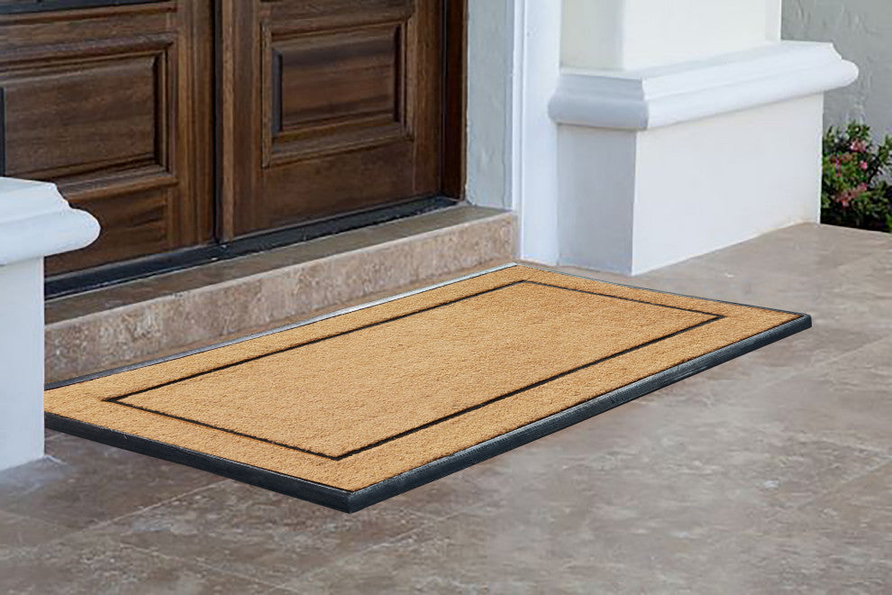 Natural Coir & Rubber Extra Large Doormat 30x60, Picture Frame