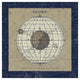 "Globe Blue" Digital Paper Print by Sue Schlabach, 26"x26"