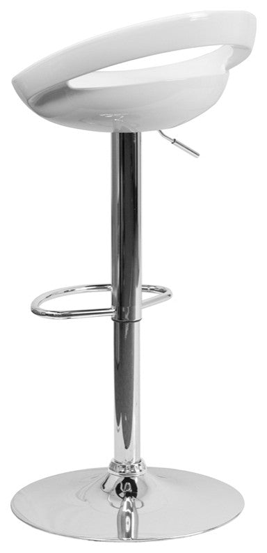 White Vinyl Barstool