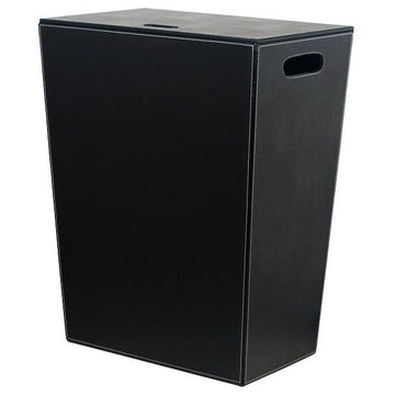 Ecopelle 2463 Laundry Basket/Hamper in Black