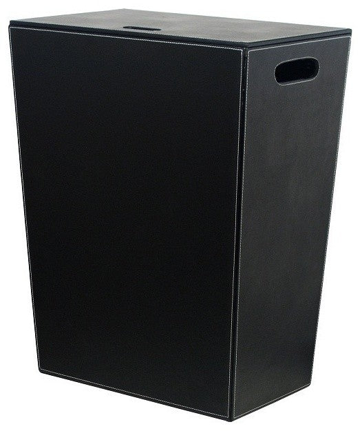 Ecopelle 2463 Laundry Basket/Hamper in Black