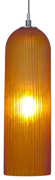 Light Low Voltage Pendant And Canopy Kit, Amber Bronze, Amber Satin Nickel