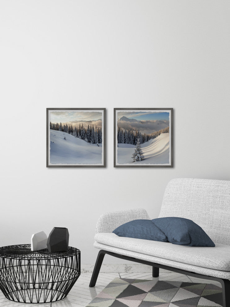 Everything Is Good in Winter Diptych, 2-Piece Set, 32x32 Panels