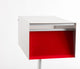 Urban Back Opening Zincalume (Silver Casing) Mailbox, Red