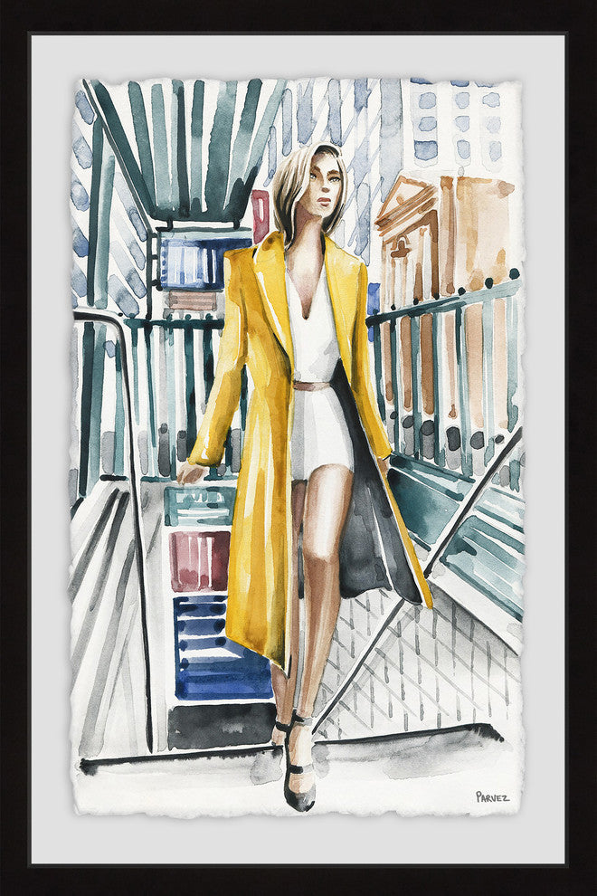 "Underpass Fashion" Framed Painting Print, 30"x45"