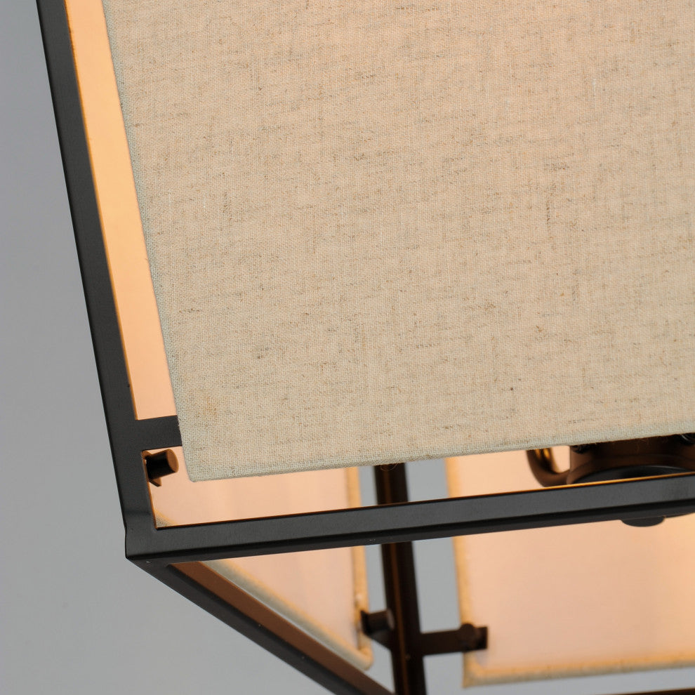 Maxim 20264CV Montauk 4 Light 14"W Taper Candle Pendant - Black