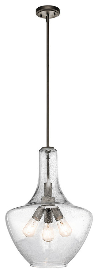 Pendant 3-Light, Olde Bronze, 16"x22.75"