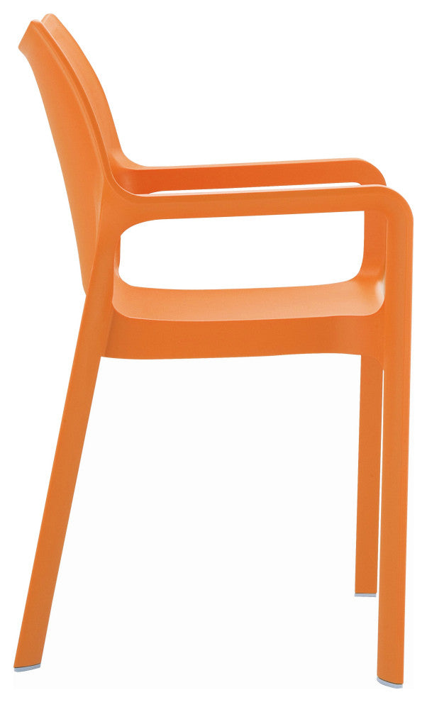 Compamia Diva Outdoor Dining Armchair, Set of 2, Orange