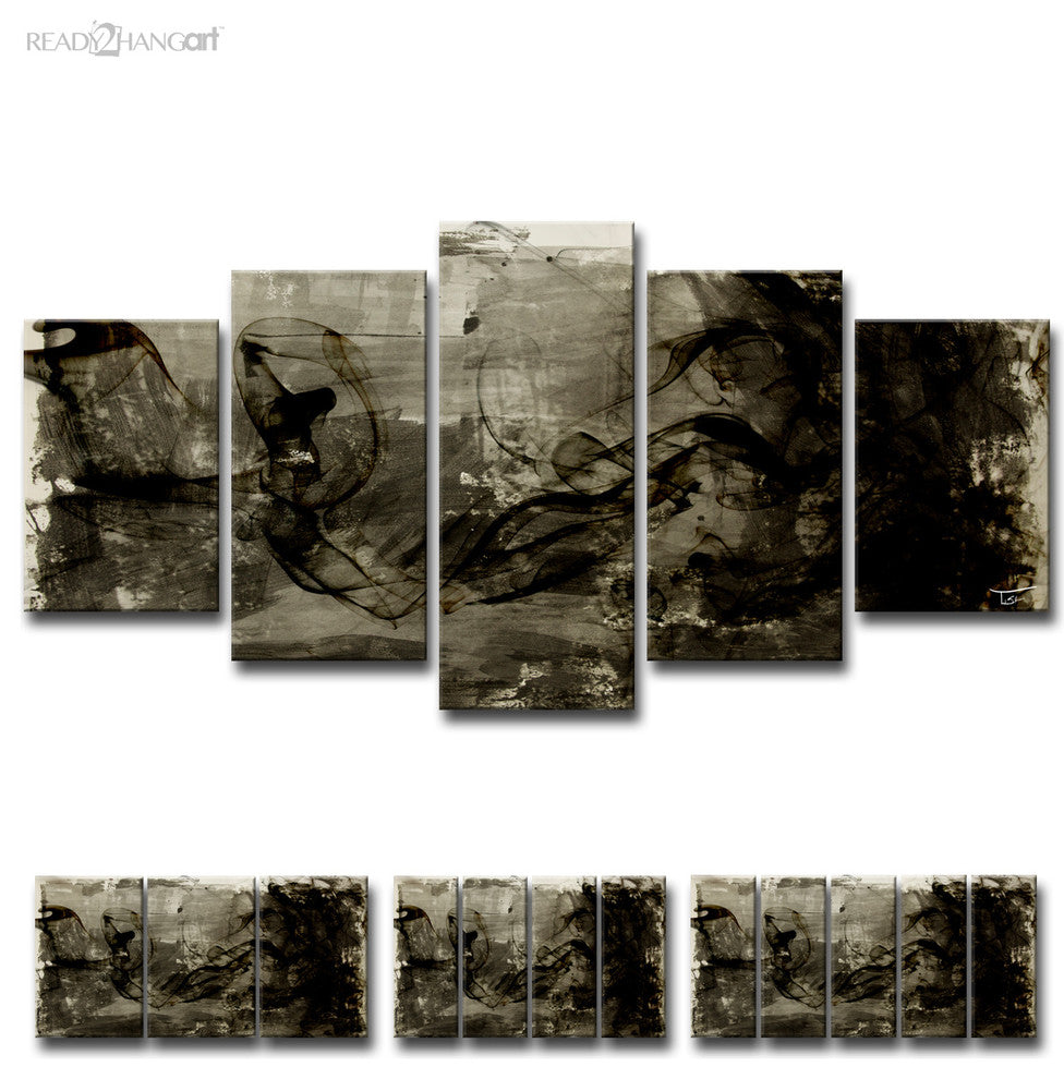 Ready2HangArt 'Glitzy Mist XIX' by Tristan Scott, 30"x60", 5 Piece Set