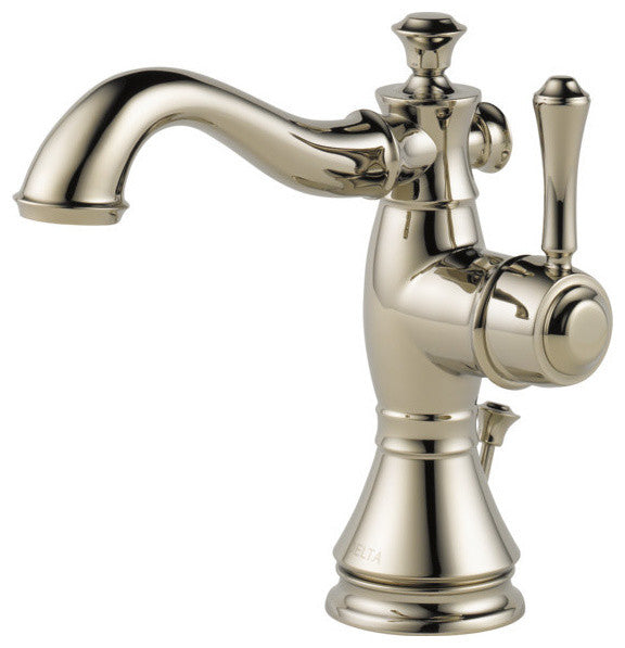 Delta Cassidy Single Handle Bathroom Faucet, Brilliance Polished Nickel