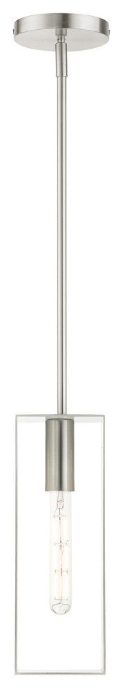 Brushed Nickel Urban, Industrial, Pendant