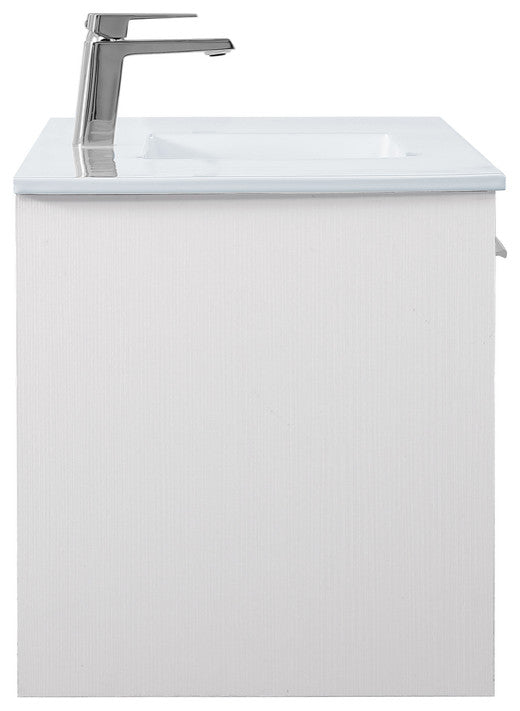 48" Single Bathroom Floating Vanity, White