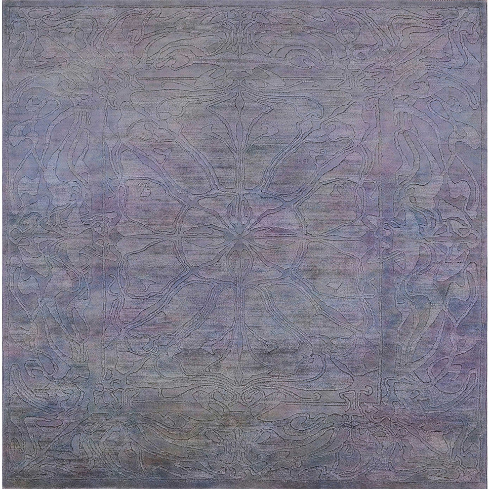 Ahgly Company Indoor Square Mid-Century Modern Area Rugs, 3' Square