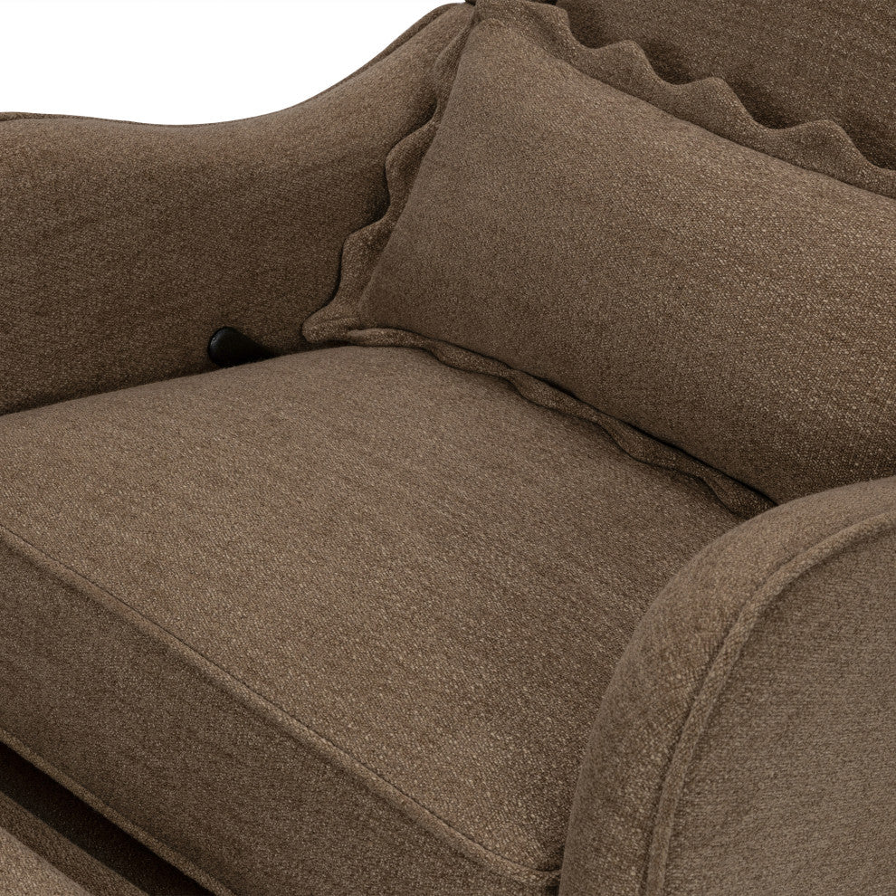 Devon Recliner and Swivel Glider, Performance Truffle Eco-Basketweave