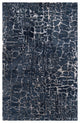Surya Banshee BAN-3306 Modern Area Rug, Navy, 6' x 9' Rectangle