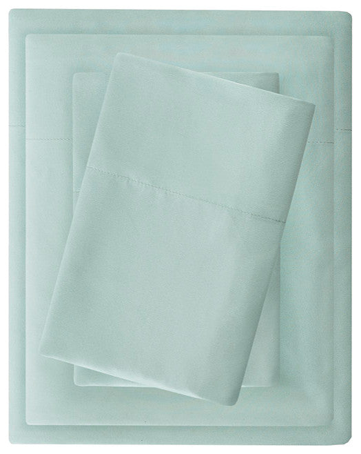 Madison Park Microcell 3M Scotchgard Moisture Treatment Sheet Set, Seafoam, King