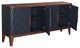 Eden Sideboard, Navy Blue/Brown