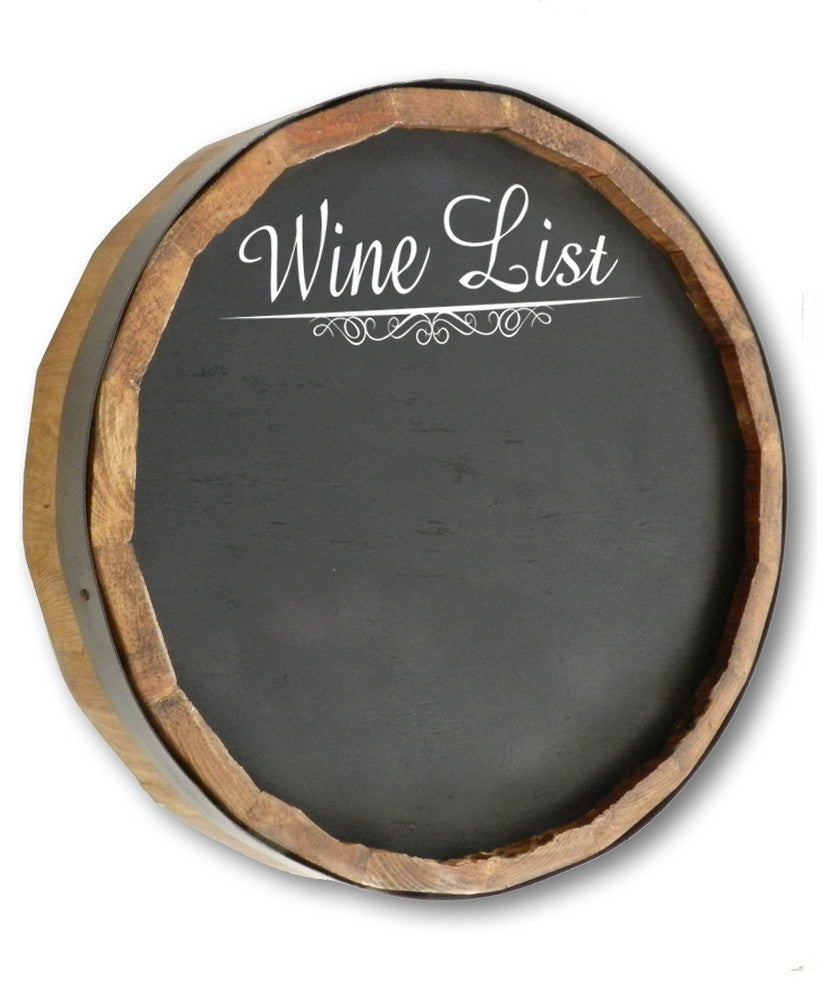 1000 Oaks Barrel Co. Wine List Sign