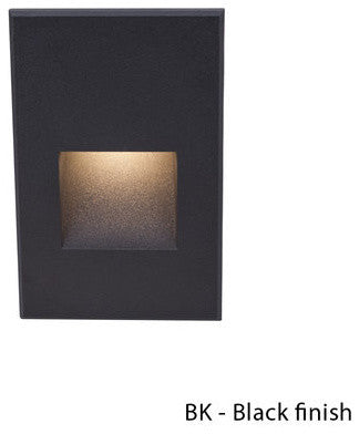 WAC Lighting LED Me Vertical Step And Wall Light, Black