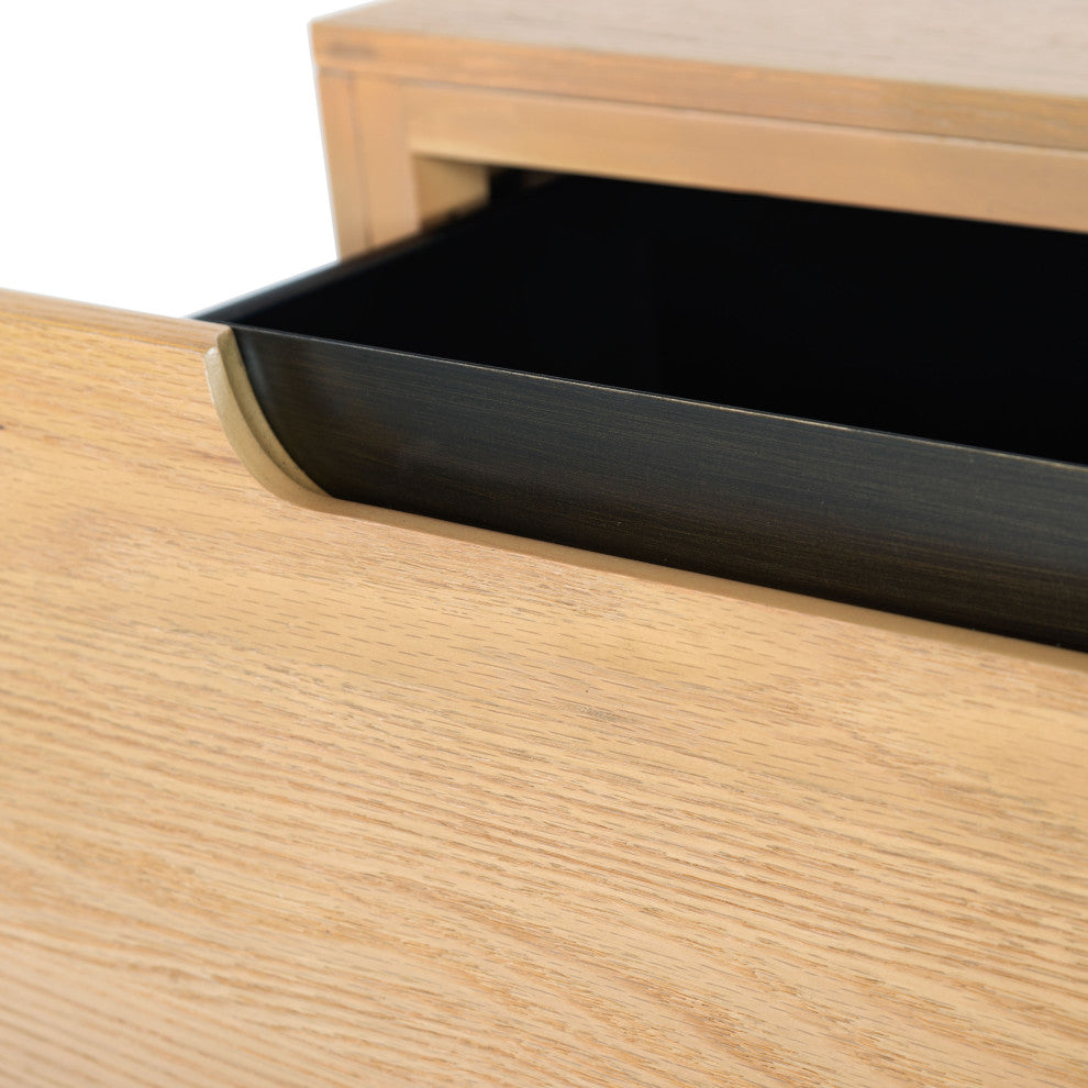 Safavieh Couture Beethoven 2 Drawer Nightstand, Natural