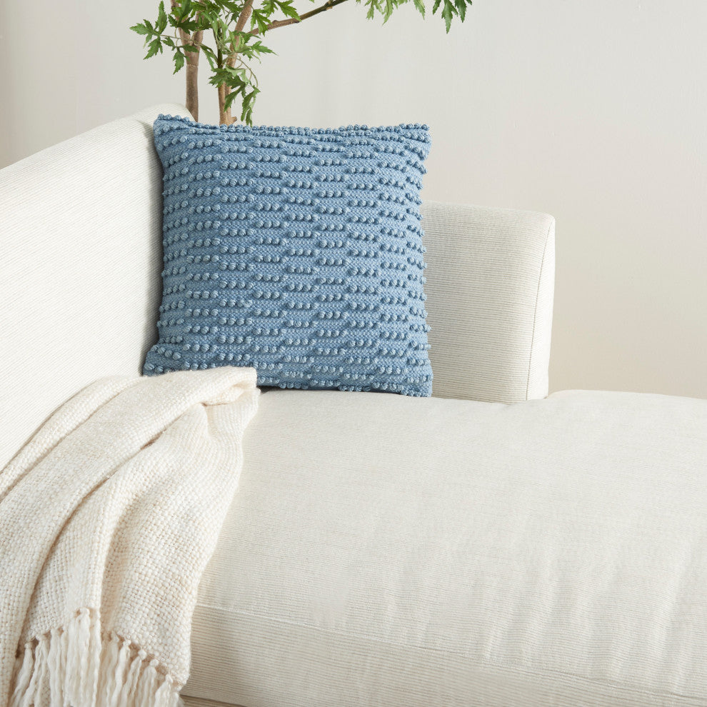 Mina Victory GC380 Throw Pillow, Ocean, 18"X18"