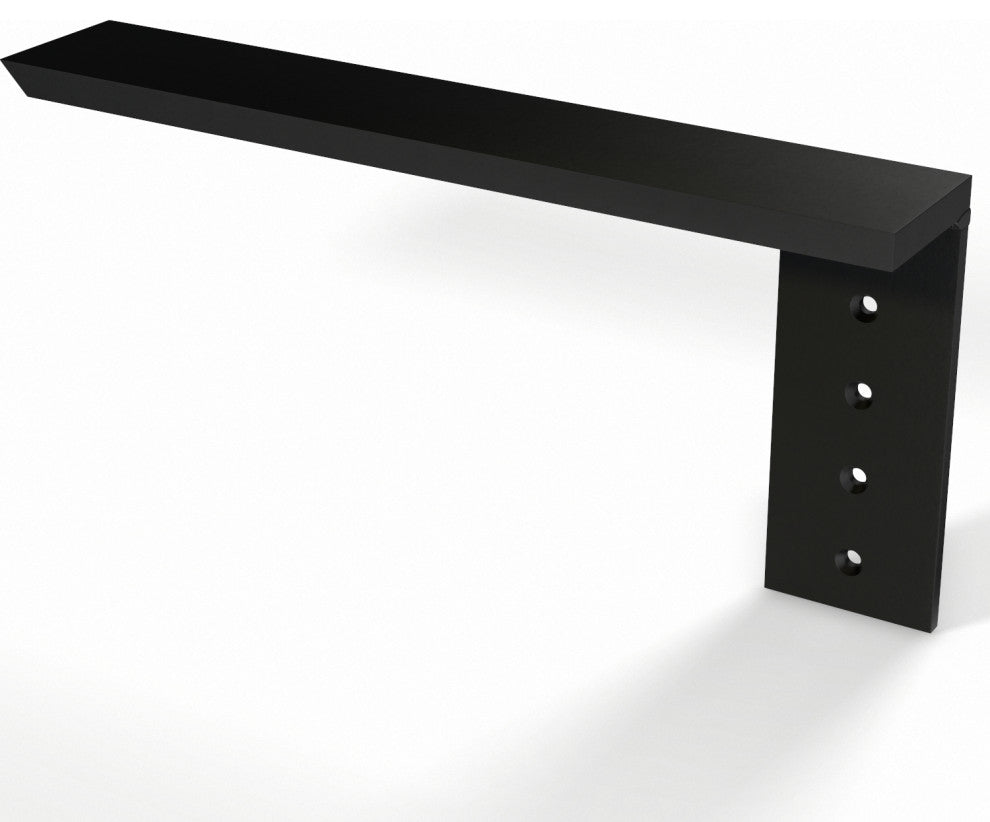 Countertop Support Bracket Cabinet Side Wall Bracket, 16", Right Angle