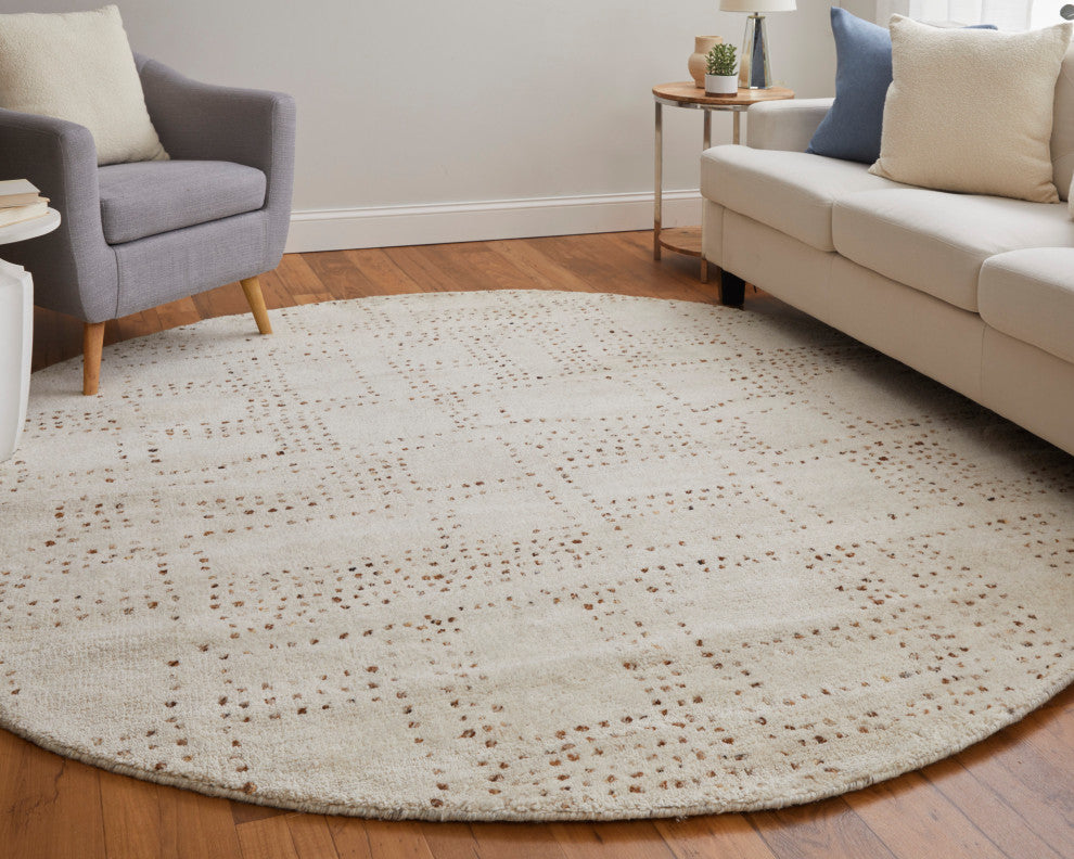 Truxel T6040 Modern/Casual Area Rug, 8'x8' Round