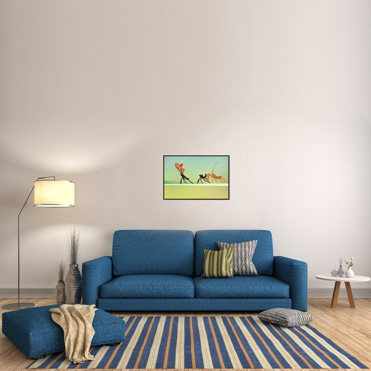 "Re-Born" Framed Canvas Giclee by Donald Jusa, 31x21"