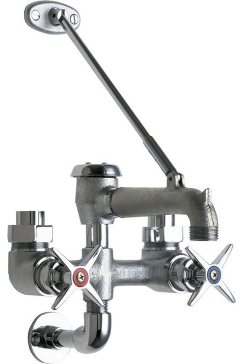 Chicago Faucets 835-RCF Exposed Hot and Cold Water Service Sink Faucet with