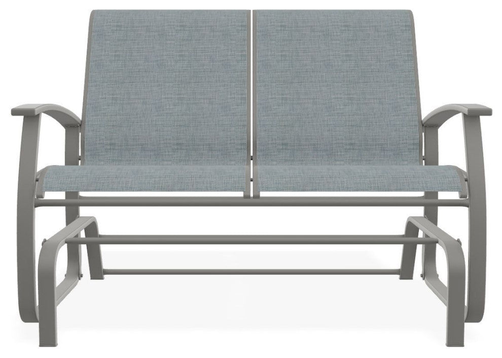 Belle Isle Sling 2-Seat Glider, Charm/Snow